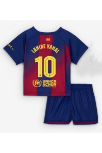 Barcelona Lamine Yamal #10 Jalkapallovaatteet Lasten Kotipeliasu 2025-26 Lyhythihainen (+ Lyhyet housut)